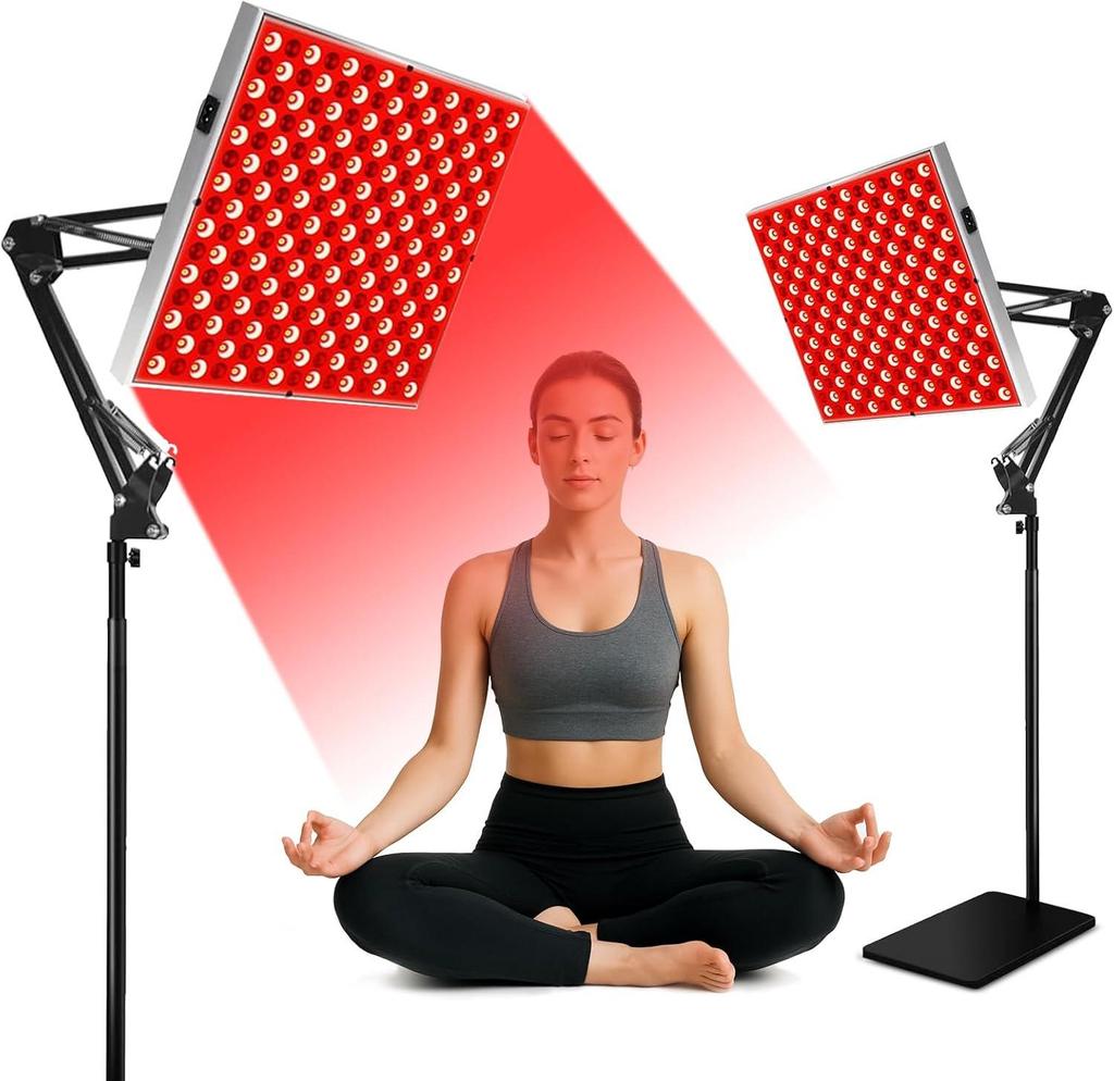 LED Infrared Red Light Therapy Floor Lamp for Beauty and Skin, 850+660 nm