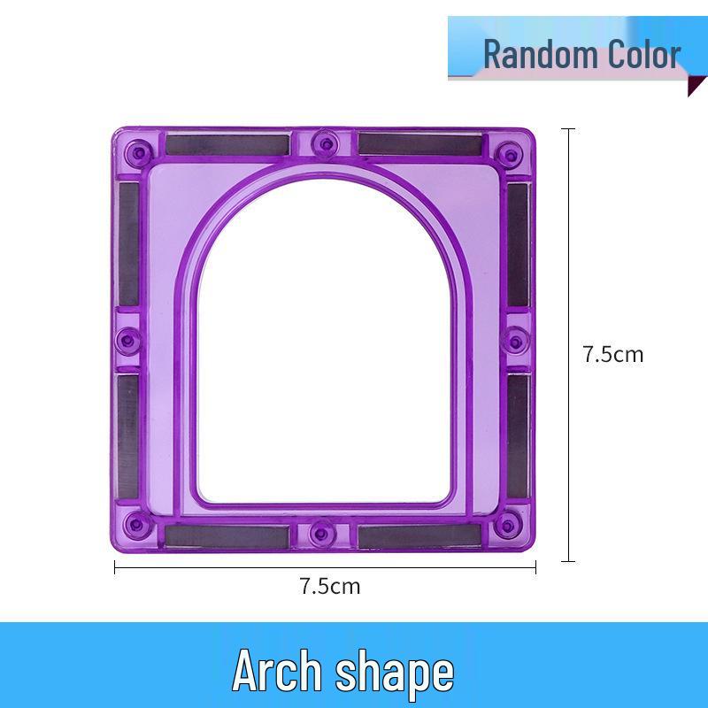 Stained Glass Magnetic Building Blocks for Children - Translucent Toy Set