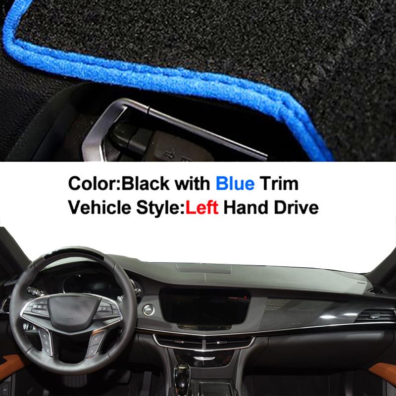 Auto Car Dashboard Cover DashMat Carpet Cape For Cadillac CT6 2016 2017 2018 2019 2020 2026 Center Console Protector Sun-Shade