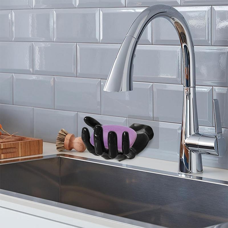 Zabawny wieszak na dłonie Uchwyt na mydło Kształt palca dłoni Projekt Wieszak ścienny Haczyki Łazienka Przechowywanie Stojak wystawowy Wystrój organizacji domu