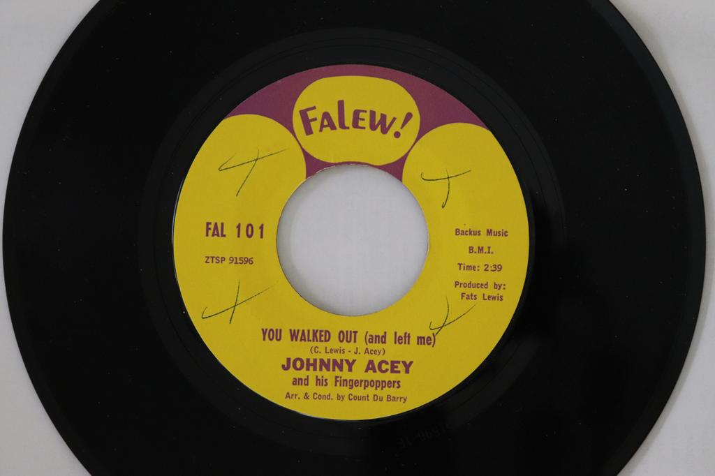 7inch Record JOHNNY ACEY - You Walked Out (And Left Me) / Stay FAL101 Falew! 1963 US Soul/Funk Used