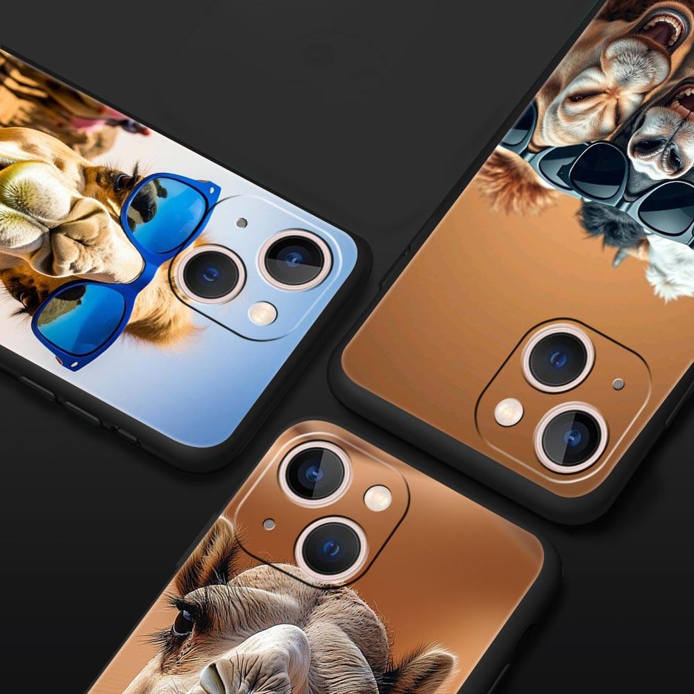 Animal Camel Phone Case Cover for iPhone 17 16 15 14 13 12 11 Pro Max 17 Air Plus Shockproof Soft TPU Shell Fundas Capas Coque
