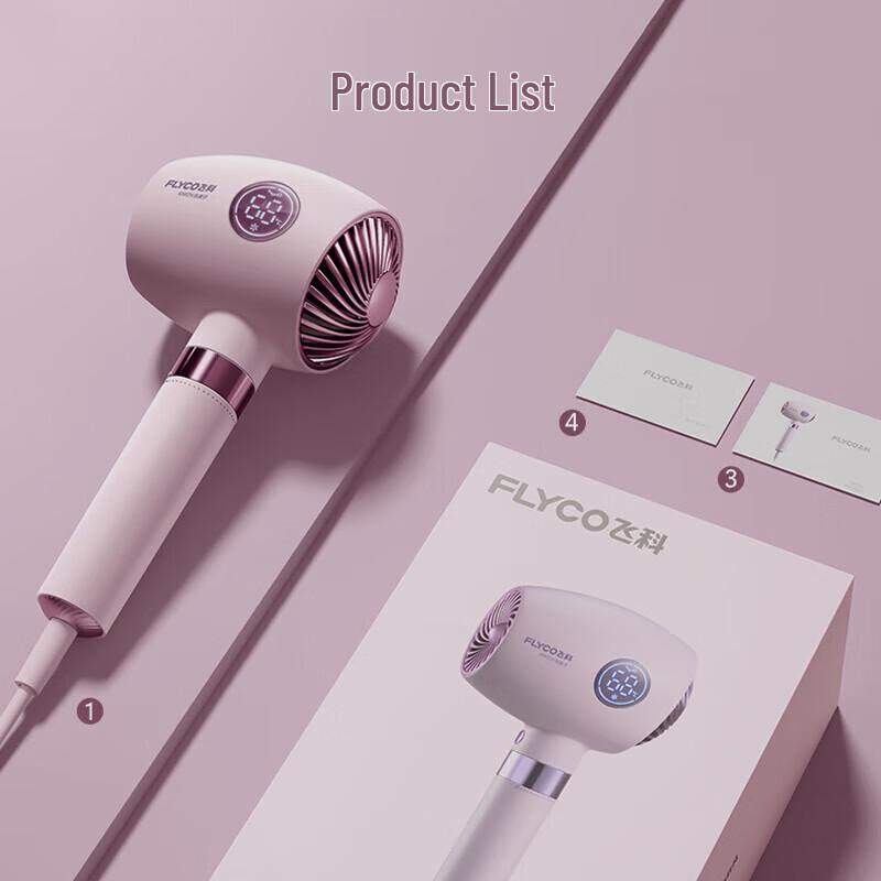 FLYCO FH6368 Smart Negative Ion Hair Dryer CN plug (adapter included)
