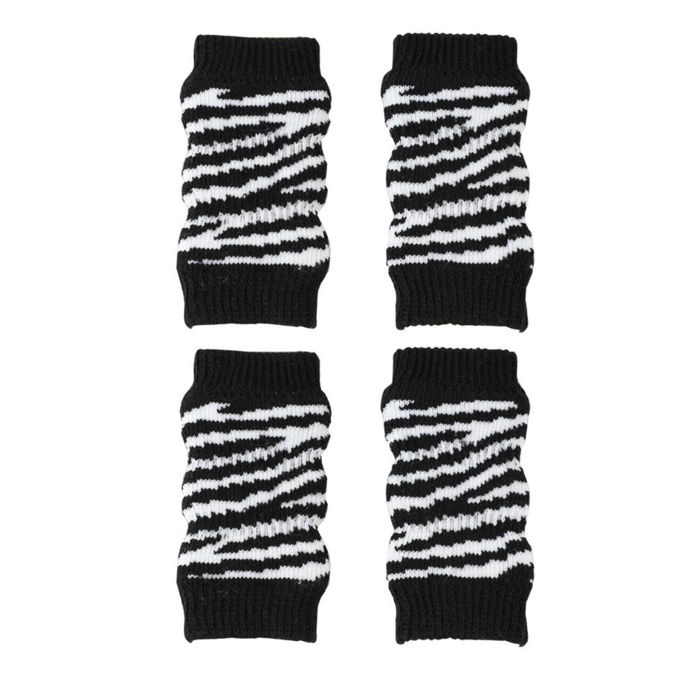 4pcs/set Warm Dog Leg Sleeves Elastic Dog Leg Socks Pet Accessories Pet Knee Pads  for Four Seasons