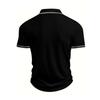 New Men's Polo Short-sleeved Shirt Solid Color for Men Business Casual and Trendy Summer New Men's Short-sleeved Polo Shirt