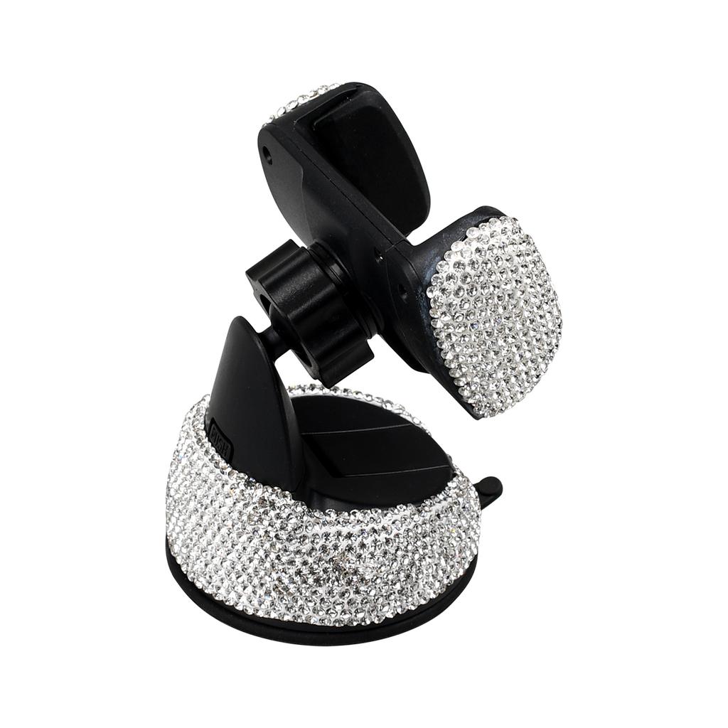 Diamond Cell Phone Holder for Car Sucker Air Outlet Mobile Phone Holder Rotate Freely Auto Interior Accessories for Girl Women