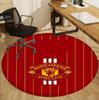 Manchester United F.C Pattern Round Rug, Indoor/Outdoor Mat, for Picnic, Gameroom, Bedroom, Office, Living Room, Home Decor Carpet, Birthday Gift