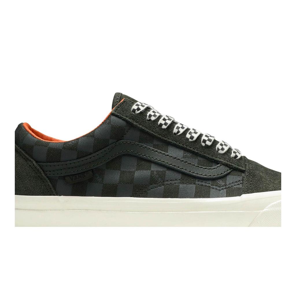 Vans OG Old Skool LX 'Green Floral Checkerboard' (Unisex) Forest Green / Black Ink Skateboard Shoes VN0A4P3XWW6