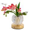Berührungssteuerung Nachttischlampe Blume Tischlampe, 3 Farben Orchidee Nachtlicht, Wiederaufladbar Kabellos Dimmbar Künstlich Kreativ DIY Florale Leuchte LED mit