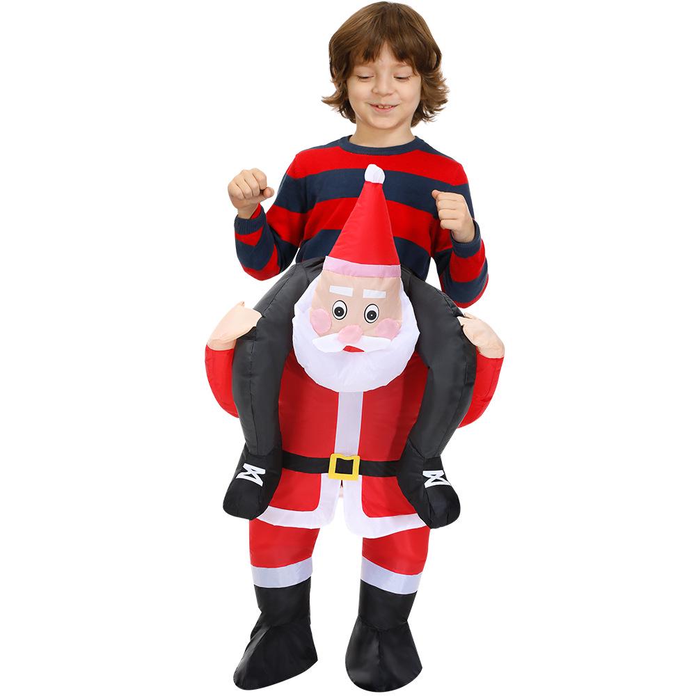 Christmas Inflatable Costume: Tree, Polar Bear, Moose, Snowman, Santa Claus for Stage Performance or Party.