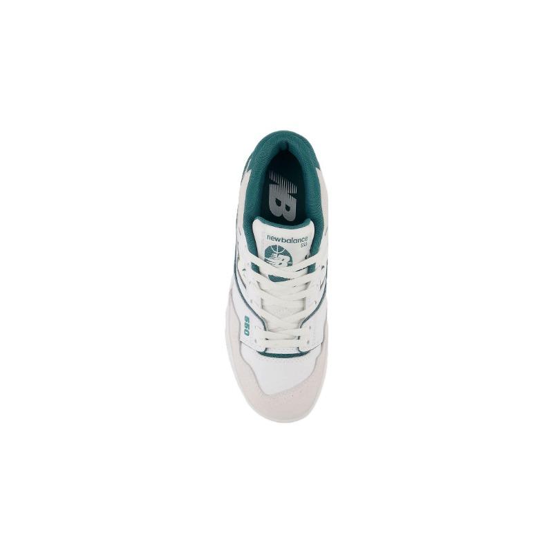 New Balance 550 Kids Low Basketball Shoes White Vintage Teal GSB550TA