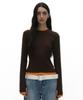 PARTIMENTO WOMEN Pw Double Layered Long Sleeve Tee_12 Colors