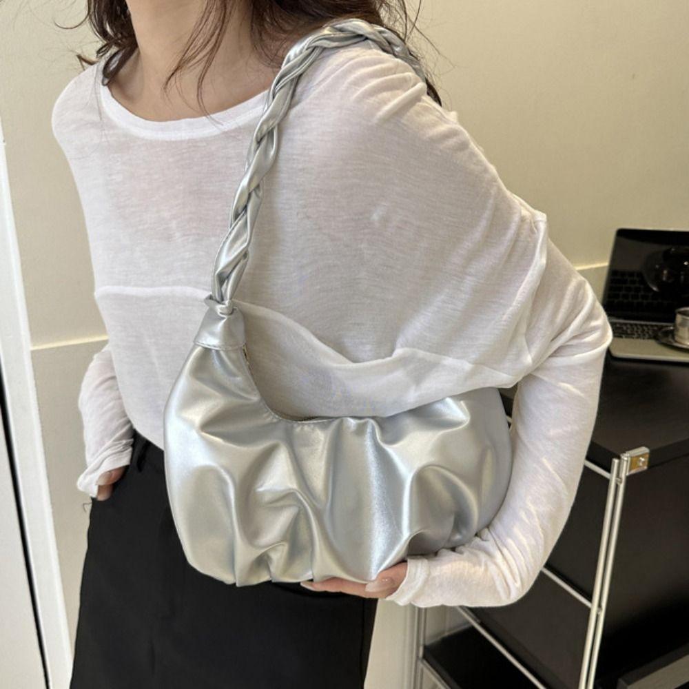 Korean Style Cloud Shoulder Bag Sweet Handbag Casual Underarm Bag  Girls