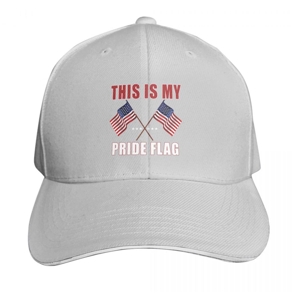 This Is My Pride Flag  USA Th of July Patriotic  Baseball Cap Trucker Hat Beach Bag Sports Cap Unisex Womens