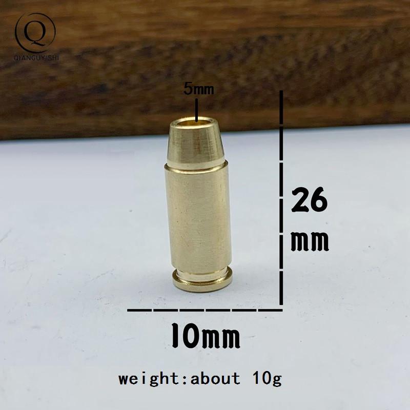 Bullet Brass Knife Beads EDC DIY Paracord Woven Lanyard Pendants Accessories Military Fans Supplies Outdoor Tool Hangings Decors