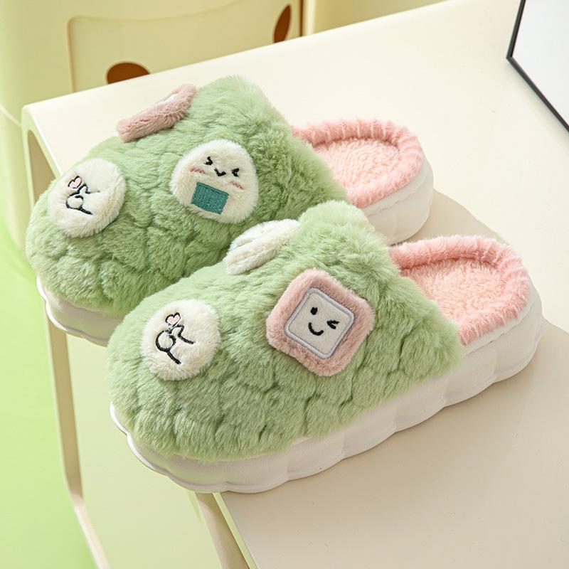 Хлопковые тапочки с липучками из хлопка женские домашние теплые удобные милые парные — фото 6