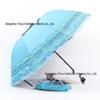 Five-Layer Floral Lace Sun Protection Umbrella - Folding Dual-Use for Sun and Rain