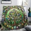 1Pc Easter Print Flannel Blanket, High quality Comfortable for All Seasons, Home Decor, Warmth and Comfort, Perfect for Christmas Gifts W4