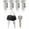 4Pcs Lock Cores, Key Cylinder for Bike Roof Rack Locks, Roof Cargo Lock, Rac
