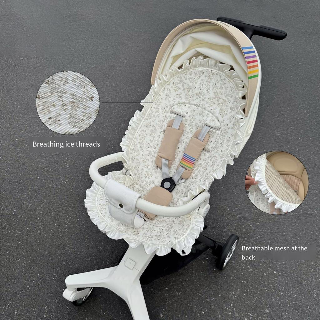 Essenziale Estivo Tappetino Rinfrescante per Passeggini Baby Cuscino Seduta in Seta di Ghiaccio per Neonati e Bambini Piccoli da 0 a 3 Anni