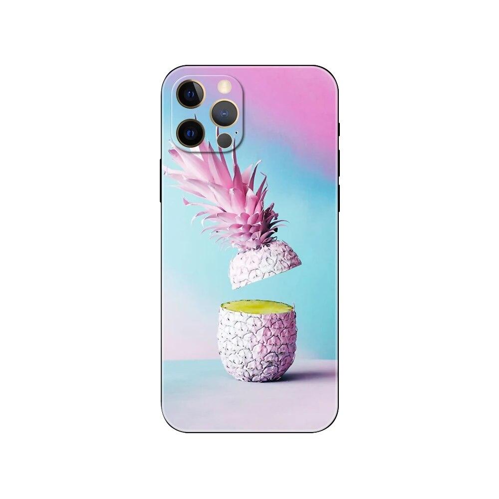 Capa de telefone de abacaxi para iPhone Samsung Galaxy Redmi Xiaomi Oppo OnePlus Note SA 7 8 9 10 11 12 13 14 20 21 22 23 53 54 Pro Max Plus Ultra TPU macio