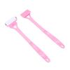Aplicador de Loción para la Espalda Plegable con Mango Largo Rodillo Rascador de Espalda Portátil Rodillo de Aplicación de Protector Solar Autobrillantador Rosa