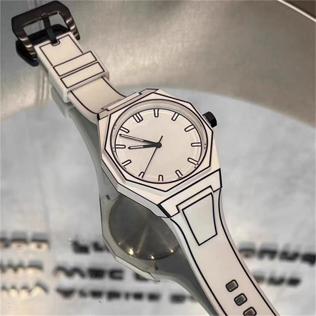 Vanntett lysende løpevekkerklokke for menn