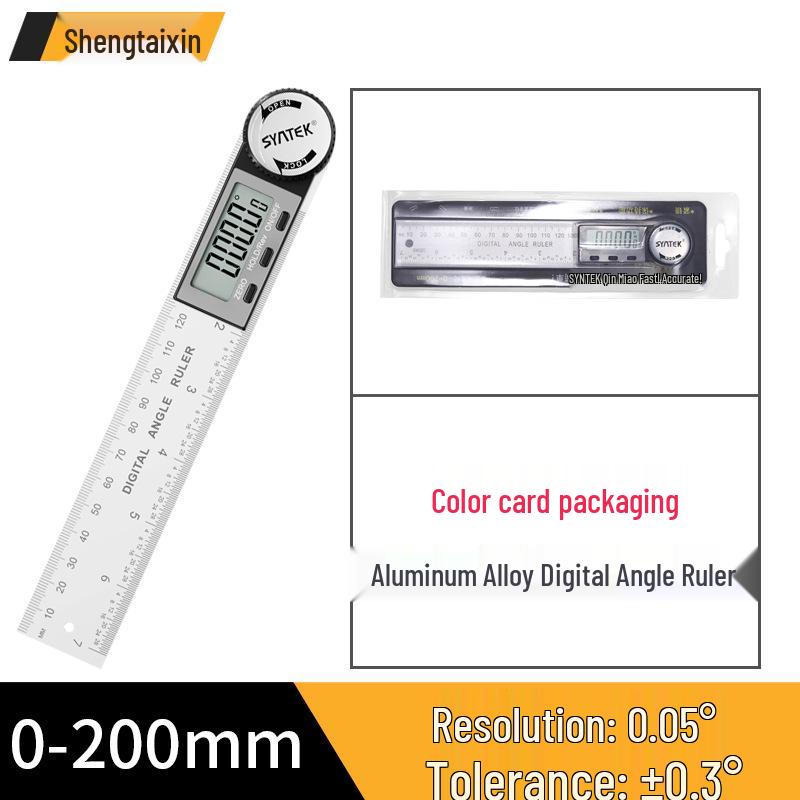 Shengtai Xin High-Precision Digital Angle Ruler & Protractor for Woodworking and Industrial Measuring