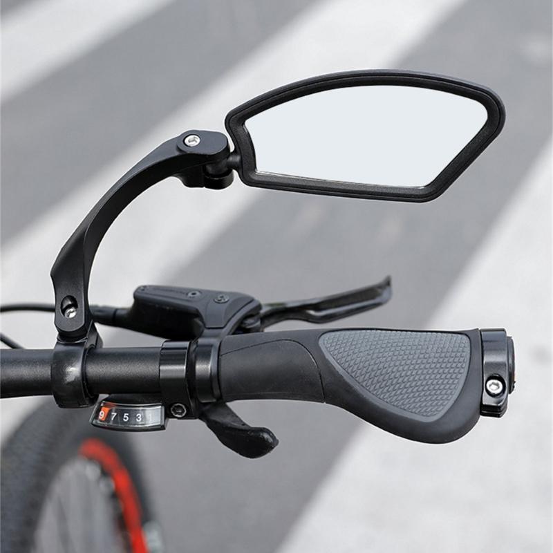 Road Bike Rear Mirrors Waterproofed Bicycles Mirror Dustproof Bike Mirrors for Multiple Handlebars