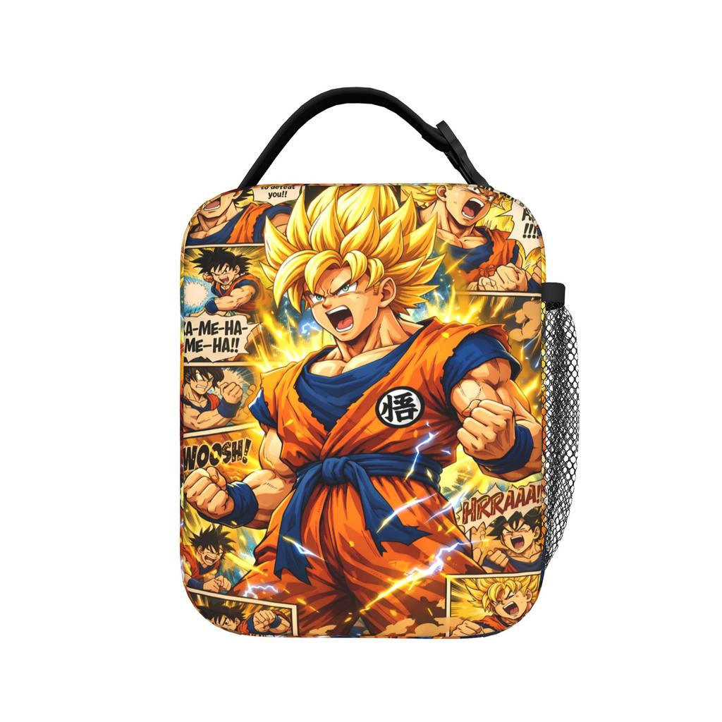 Dragons Ball Anime Song Goku Lunch Bag Funny Travel Lunch Box Print Portable Insulated Thermal Lunch Bags Back To School