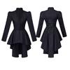 Halloween Carnival Dress Up Party Outfit Coat Medieval Victorian Dress Costume Women Tuxedo Tailcoat Gothic Steampunk Trench Hem