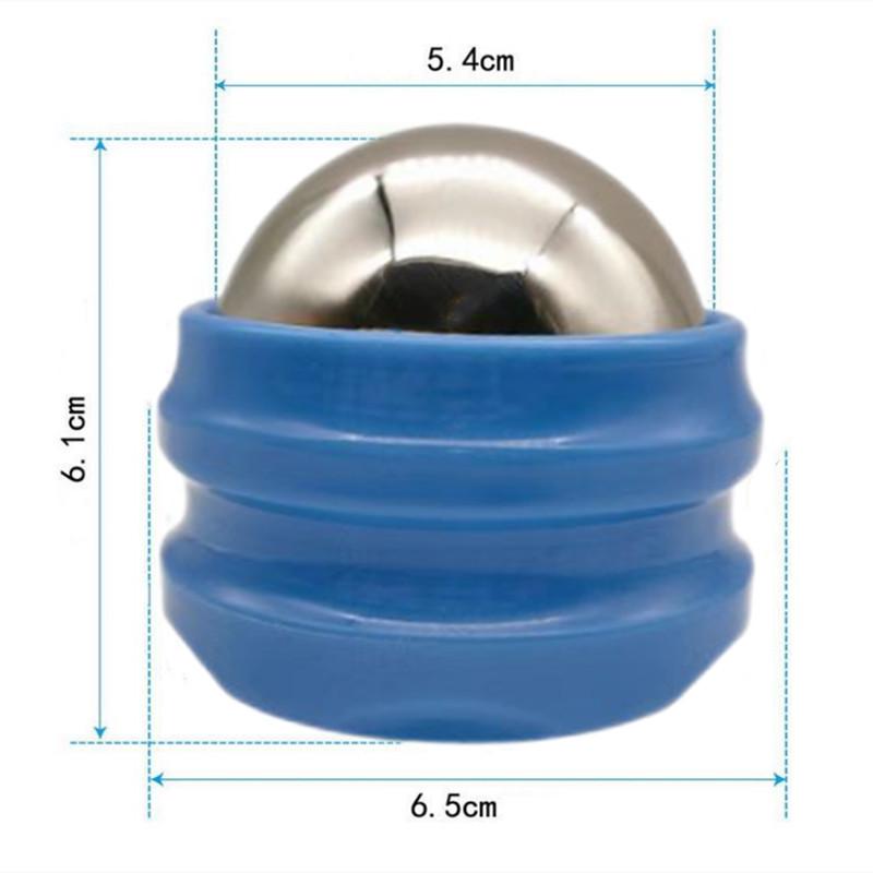 54mm Stainless Steel Roller Ball Massager: Dual Use Cold  Hot Compress