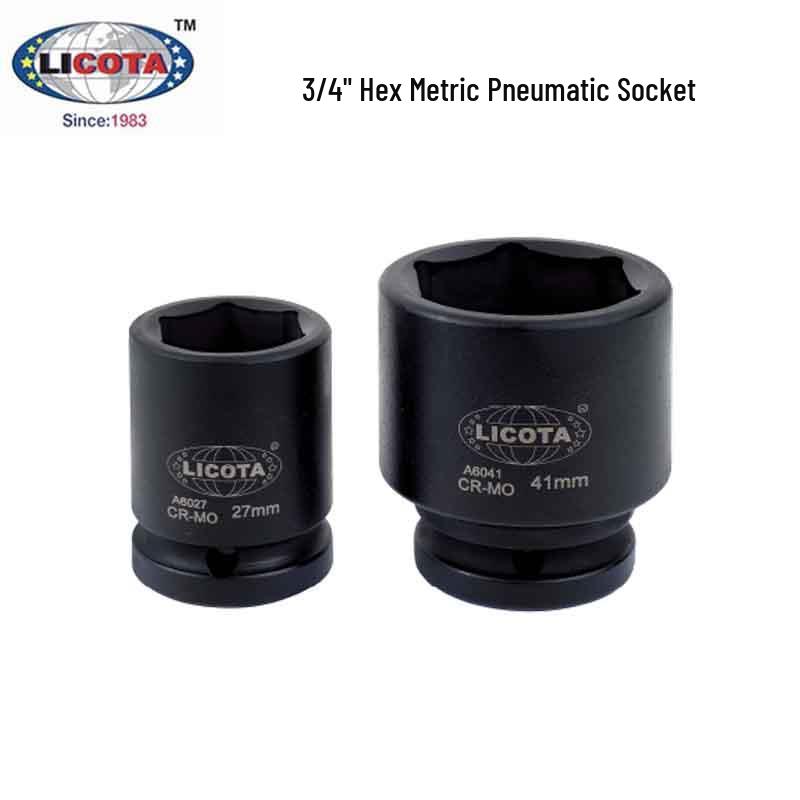 LICOTA USA 3/4 Hex Metric Pneumatic Socket Set 17-38mm A6017 23mm