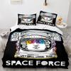 3D Astronaut King Queen Duvet Cover Cartoon Galaxy Universe Bedding Collection For Kids Boys Girls Outer Space Soft 23Pcs Quilt Cover