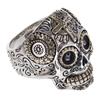 Silver 925 Mexican Skull Ring Size 23 Cross Brass Skeleton Skull Ring [goodvibrations] [778_23svr_2]