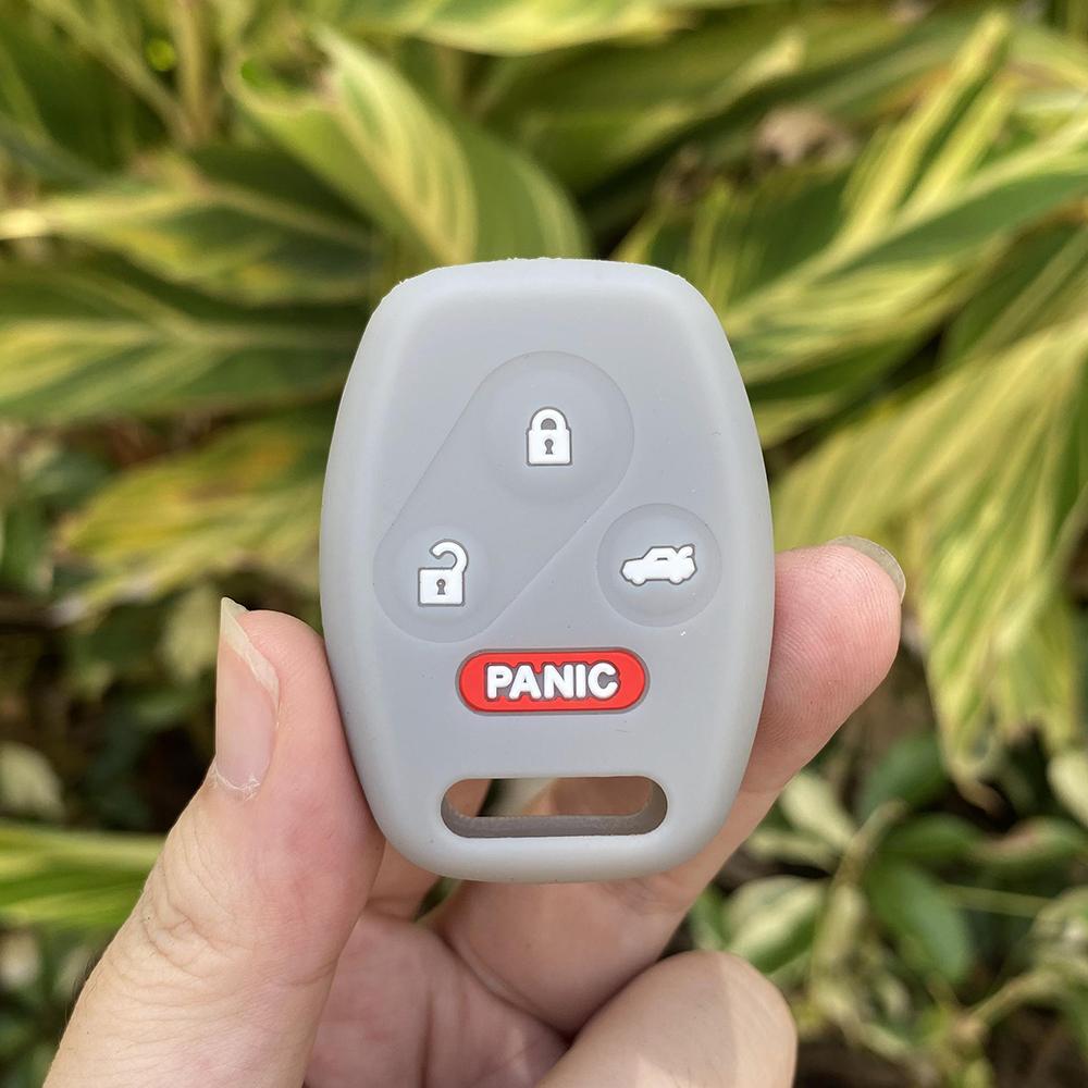 ZAD 9 color Silicone Key Case for Honda Accord CR-V Civic Insight Ridgeline 4 Buttons 3 Button+Panic New Holder Cover