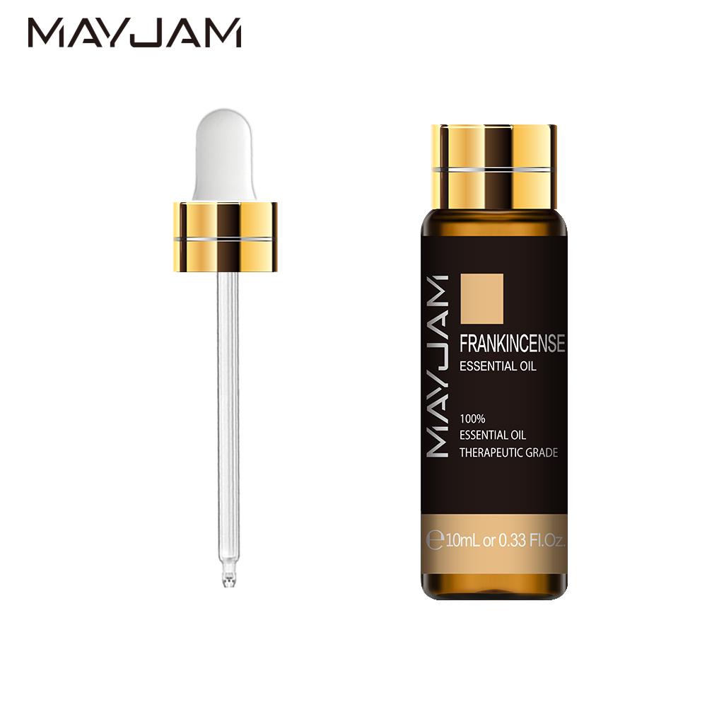 

MAYJAM Чистое эфирное масло ладана для увлажнителя, ароматическая лампа, диффузор для ароматерапии, освежение воздуха, облегчение тела 10 мл/30 мл/100 мл 10ml+dropper