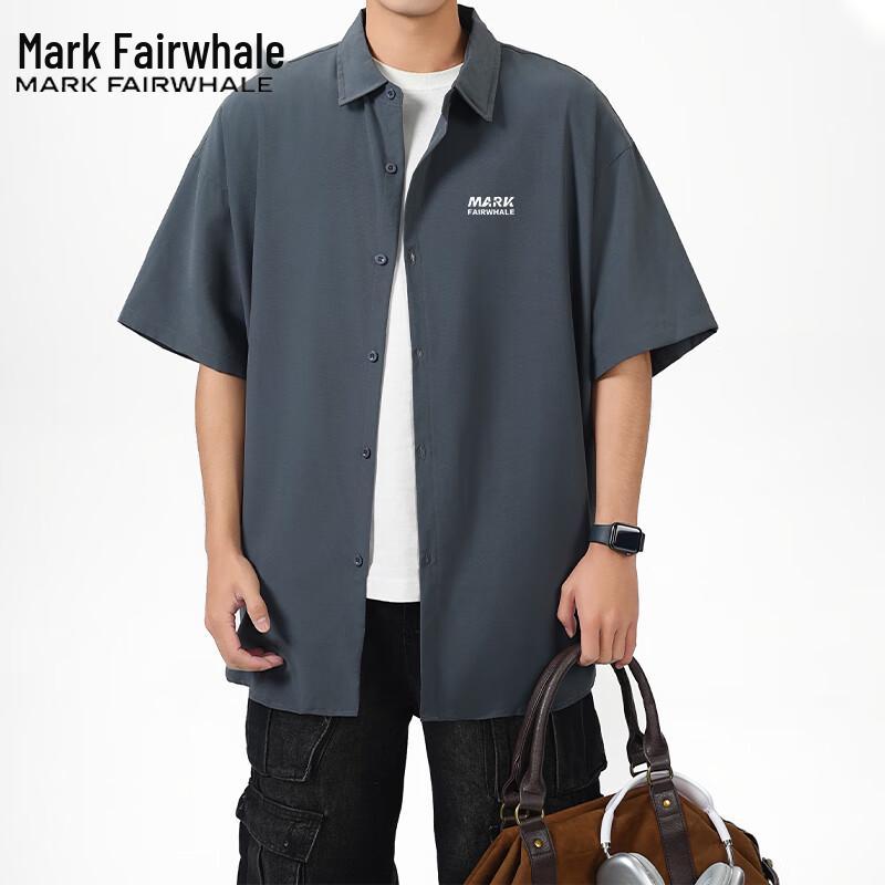 Mark Fairwhale Men s Lightweight Breathable Short-Sleeve Casual Shirt L