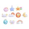 Creative Resin Cloud Rainbow Shoe Buckle & Hair Clip DIY Accessories