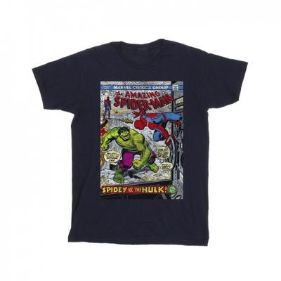 Mens Spider-Man VS Hulk Cover T-Shirt