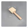 Solid Wood Pottery Mallet Wooden Clay Paddle Smooth Finish Shaping for Potters,