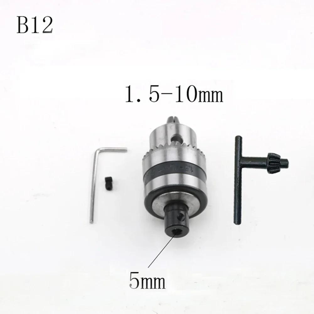 Wood Working Machine Milling Machine For Milling Machine Drill Chuck B12 Drill Chuck 1.5-10mm 33mm 4Pcs Set 5mm