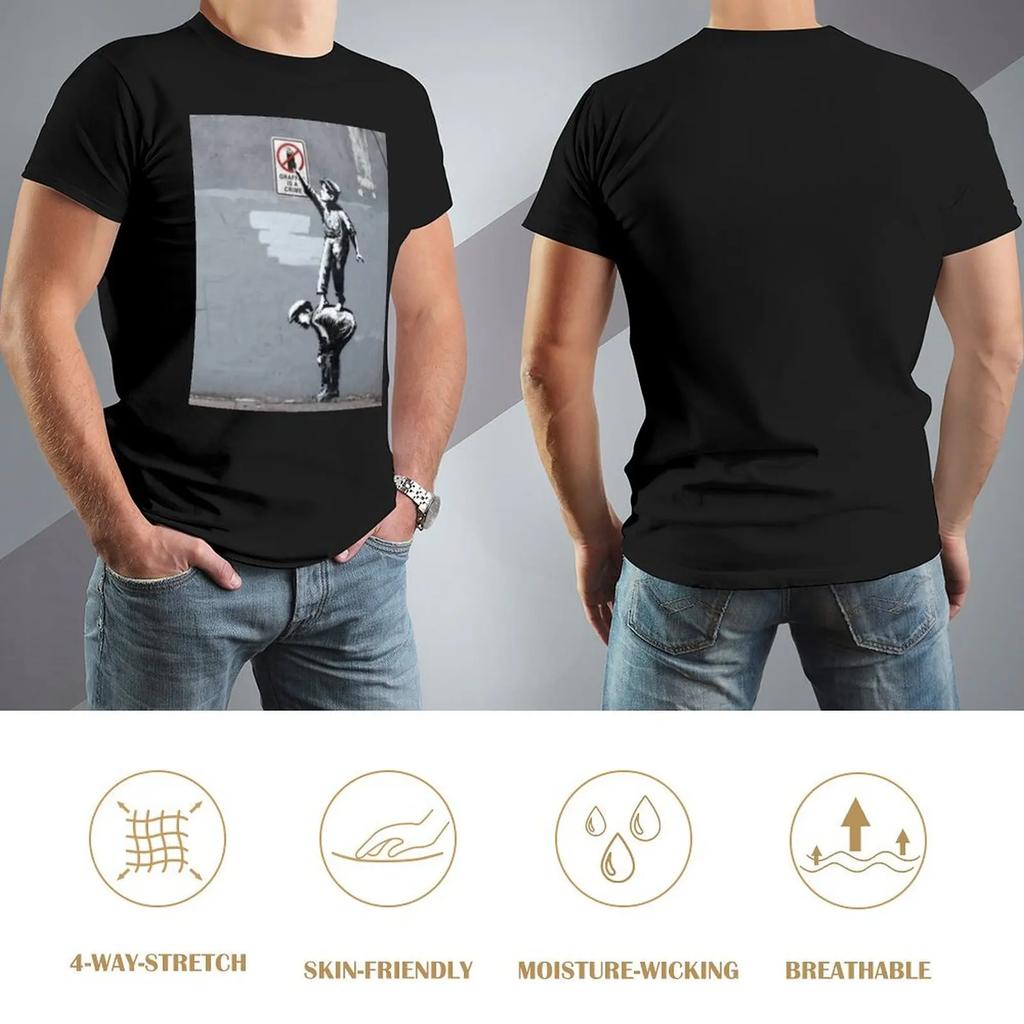 Graffiti Is A Crime Classic For Sale T-shirt Fresh Campaign  Cool Top Tee Unique Travel Eur Size