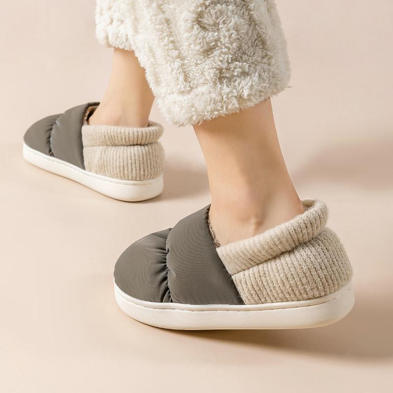 Non-slip Cotton Slippers Men's Bag Heel Outer Wear Winter New Indoor Home Platform Elderly Cotton Shoes Women's Winter