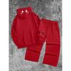 Set Felpa con Cappuccio Casual da Uomo e Pantaloni Sportivi a Gamba Dritta, Abbigliamento Sportivo Casual Largo, Abbigliamento Caldo e Confortevole per Autunno e Inverno