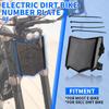 For Surron S/X Q20 Dirt E-Bike Front License Number Plate For Talaria Sting Stark Varg Motorcycle Accessories Registration Plate