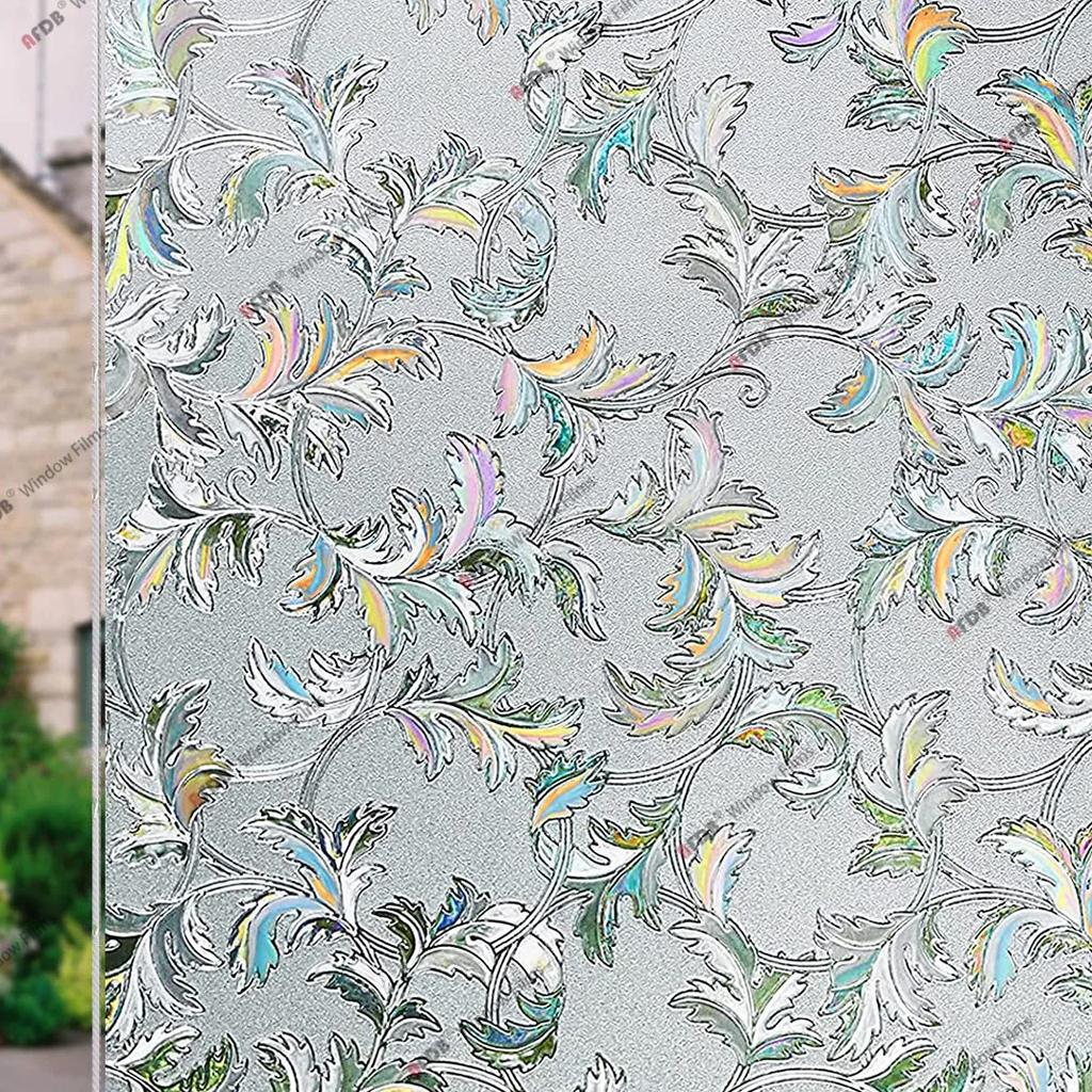 3D-Regenbogen-Fensterfolie, Chamäleon-Dekoration für Zuhause, statisch haftend, nicht klebend, Glasfensteraufkleber, Wärmedämmung, Glasaufkleber