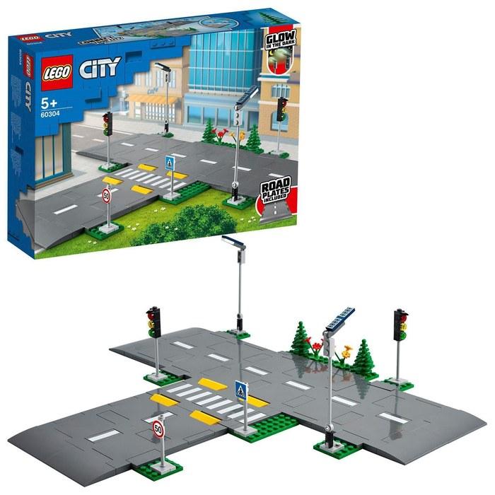 LEGO City Connecting Road Plates Intersection 60304 (Gray)