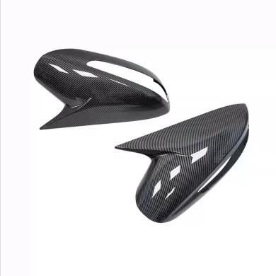Car Rearview Side Mirror Cover Wing Cap Fit For Hyundai Sonata DN8 2011-2014 Exterior Rear View Case Trim Shell Carbon Fiber