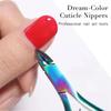1 Pcs Germany Colorful Scissor Nipper Clipper Plier Nail Cuticle Dead Skin Remover Clear Nail Art Tool for Beauty Salon